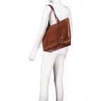 Shopper Vittoria Marrone, Farbe: cognac, Marke: The Bridge, EAN: 8033748487453, Abmessungen in cm: 31.5x13x13, Bild 4 von 5