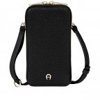 Handytasche Fashion Mobile Bag 163-180 Black Gold, Farbe: schwarz, Marke: AIGNER, EAN: 4055539453281, Abmessungen in cm: 9x17x2, Bild 1 von 6