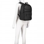 Rucksack Blackhorse Backpack Matthew LVZ Black, Farbe: schwarz, Marke: Strellson, EAN: 4053533851379, Abmessungen in cm: 33x42x14, Bild 4 von 6