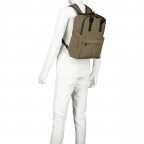 Fahrradtasche Rucksack mit Gepäckträgerbefestigung Oliv, Farbe: grün/oliv, Marke: Blackbeat, EAN: 4066727000736, Abmessungen in cm: 26x35x10, Bild 7 von 10