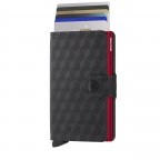 Geldbörse Miniwallet Optical mit RFID-Schutz Black Red, Farbe: anthrazit, Marke: Secrid, EAN: 8718215289692, Abmessungen in cm: 6.8x10.2x2.1, Bild 5 von 5