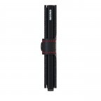Geldbörse Miniwallet Perforated Black Red, Farbe: anthrazit, Marke: Secrid, EAN: 8718215289814, Abmessungen in cm: 6.8x10.2x2.1, Bild 2 von 5