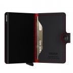 Geldbörse Miniwallet Fuel mit RFID-Schutz Black Red, Farbe: anthrazit, Marke: Secrid, EAN: 8718215289784, Abmessungen in cm: 6.5x10.2x2.1, Bild 4 von 5