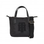 Tasche Poppy Small Tote Applique Black, Farbe: schwarz, Marke: Tommy Hilfiger, EAN: 8720641959490, Abmessungen in cm: 22.5x20x14, Bild 1 von 5