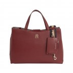Handtasche Tommy Life Satchel Rouge, Farbe: rot/weinrot, Marke: Tommy Hilfiger, EAN: 8720641961264, Abmessungen in cm: 37x25x12, Bild 1 von 5