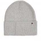 Mütze Essential Flag Beanie Light Grey Heather, Farbe: grau, Marke: Tommy Hilfiger, EAN: 8720641980296, Bild 1 von 3