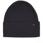 Mütze Essential Flag Beanie Space Blue, Farbe: blau/petrol, Marke: Tommy Hilfiger, EAN: 8720641980821, Bild 1 von 3
