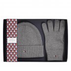 Mütze und Handschuhe Essential zweiteiliges Geschenkset Mid Grey Heather, Farbe: grau, Marke: Tommy Hilfiger, EAN: 8720641980166, Bild 1 von 2