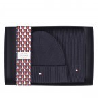 Mütze und Schal Essential zweiteiliges Geschenkset Space Blue, Farbe: blau/petrol, Marke: Tommy Hilfiger, EAN: 8720641981897, Bild 1 von 2