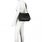 Handtasche g vibes Black Logo, Farbe: schwarz, Marke: Guess, EAN: 0190231634065, Abmessungen in cm: 30x22x11, Bild 5 von 6