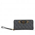 Geldbörse Izzy 4g-logo mit Handschlaufe Coal Logo, Farbe: anthrazit, Marke: Guess, EAN: 0190231659051, Abmessungen in cm: 21x11x3, Bild 1 von 6