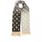 Schal Logo mit Fransen Black Multi, Farbe: schwarz, Marke: Guess, EAN: 7619342124164, Bild 1 von 4
