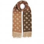 Schal Logo mit Fransen Camel Multi, Farbe: beige, Marke: Guess, EAN: 7619342124171, Bild 1 von 4