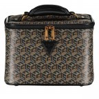 Kosmetikkoffer Wilder Travel Black Logo Cognac, Farbe: schwarz, Marke: Guess, EAN: 0190231659853, Abmessungen in cm: 21x28.5x19, Bild 1 von 5