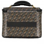 Kosmetikkoffer Wilder Travel Black Logo Cognac, Farbe: schwarz, Marke: Guess, EAN: 0190231659853, Abmessungen in cm: 21x28.5x19, Bild 3 von 5