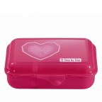 Brotdose Lunchbox Glitter Heart, Farbe: rosa/pink, Marke: Step by Step, EAN: 4047443461254, Abmessungen in cm: 17.7x12.9x5.9, Bild 1 von 2