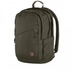 Rucksack Räven mit Laptopfach 15 Zoll Volumen 28 Liter Dark Olive, Farbe: grün/oliv, Marke: Fjällräven, EAN: 7323450786250, Abmessungen in cm: 36x47x15.5, Bild 2 von 6