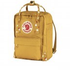Rucksack Kånken Mini Ochre Confetti Pattern, Farbe: gelb, Marke: Fjällräven, EAN: 7323450792374, Abmessungen in cm: 20x29x13, Bild 2 von 15