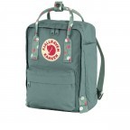 Rucksack Kånken Mini Frost Green Confetti Pattern, Farbe: grün/oliv, Marke: Fjällräven, EAN: 7323450792411, Abmessungen in cm: 20x29x13, Bild 2 von 15