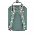 Rucksack Kånken Mini Frost Green Confetti Pattern, Farbe: grün/oliv, Marke: Fjällräven, EAN: 7323450792411, Abmessungen in cm: 20x29x13, Bild 3 von 15