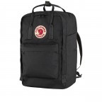 Rucksack Kånken Laptop 17 Zoll Black, Farbe: schwarz, Marke: Fjällräven, EAN: 7323450785895, Abmessungen in cm: 27x41x18, Bild 2 von 15