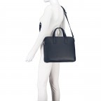 Aktentasche Crosstown Documentcase S Navy, Farbe: blau/petrol, Marke: BOSS, EAN: 4063534115110, Abmessungen in cm: 38x29x4, Bild 6 von 9