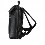Rucksack Stockholm Courier Backpack Black, Farbe: schwarz, Marke: Jost, EAN: 4025307785555, Abmessungen in cm: 30.5x44x13, Bild 3 von 8