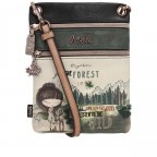 Umhängetasche The Forest Double Compartment Mini Crossbody Bag Cognac, Farbe: cognac, Marke: Anekke, EAN: 8434172027091, Abmessungen in cm: 15.5x20x2, Bild 1 von 7