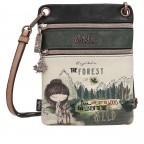 Umhängetasche The Forest Double Compartment Mini Crossbody Bag Cognac, Farbe: cognac, Marke: Anekke, EAN: 8434172027091, Abmessungen in cm: 15.5x20x2, Bild 2 von 7