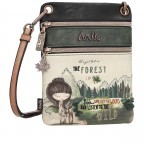 Umhängetasche The Forest Double Compartment Mini Crossbody Bag Cognac, Farbe: cognac, Marke: Anekke, EAN: 8434172027091, Abmessungen in cm: 15.5x20x2, Bild 3 von 7