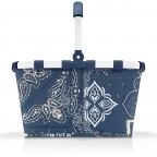 Einkaufskorb Carrybag Frame Bandana Blue, Farbe: blau/petrol, Marke: Reisenthel, EAN: 4012013729782, Abmessungen in cm: 48x29x28, Bild 2 von 4