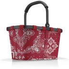 Einkaufskorb Carrybag Frame Bandana Red, Farbe: rot/weinrot, Marke: Reisenthel, EAN: 4012013729720, Abmessungen in cm: 48x29x28, Bild 1 von 4