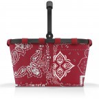Einkaufskorb Carrybag Frame Bandana Red, Farbe: rot/weinrot, Marke: Reisenthel, EAN: 4012013729720, Abmessungen in cm: 48x29x28, Bild 2 von 4