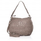 Beuteltasche Soft-Weaving Fenja B3.4832 Stone Grey, Farbe: grau, Marke: Harbour 2nd, Abmessungen in cm: 31x20x11, Bild 4 von 4