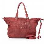 Shopper Poppy-Love Poppy L B3.5866 Addicting Red, Farbe: rot/weinrot, Marke: Harbour 2nd, Abmessungen in cm: 43x32x12, Bild 1 von 4