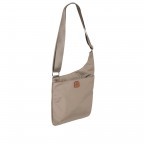 Umhängetasche X-BAG & X-Travel Dove Grey, Farbe: taupe/khaki, Marke: Brics, Abmessungen in cm: 28x25x4, Bild 2 von 5