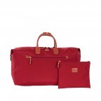 Reisetasche X-BAG & X-Travel 2 in 1 Red, Farbe: rot/weinrot, Marke: Brics, Abmessungen in cm: 55x32x20, Bild 10 von 10