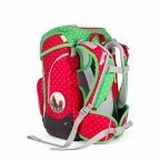 Schulranzen Cubo Set 5-teilig GaloppBär, Farbe: grün/oliv, rot/weinrot, Marke: Ergobag, EAN: 4260389766997, Abmessungen in cm: 25x40x20, Bild 4 von 5