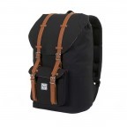 Rucksack Little America Volumen 23 Liter Black Tan Synthetic, Farbe: schwarz, Marke: Herschel, EAN: 0828432010431, Abmessungen in cm: 28x50x17, Bild 3 von 7