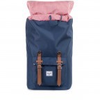 Rucksack Little America Volumen 23 Liter Navy Tan, Farbe: blau/petrol, Marke: Herschel, EAN: 0828432005932, Abmessungen in cm: 28x50x17, Bild 4 von 7
