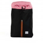 Rucksack Post Black, Farbe: schwarz, Marke: Herschel, EAN: 0828432006373, Abmessungen in cm: 28x36x12, Bild 4 von 4