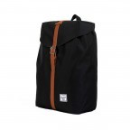 Rucksack Post Black, Farbe: schwarz, Marke: Herschel, EAN: 0828432006373, Abmessungen in cm: 28x36x12, Bild 3 von 4