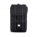 Rucksack Little America einfarbig Volumen 23 Liter Black, Farbe: schwarz, Marke: Herschel, EAN: 0828432043408, Abmessungen in cm: 28.56x49.9x17.78, Bild 1 von 5