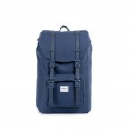 Rucksack Little America Medium einfarbig Volumen 14 Liter Navy, Farbe: blau/petrol, Marke: Herschel, EAN: 0828432043606, Abmessungen in cm: 28x43x12, Bild 1 von 4