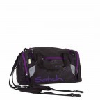 Sporttasche Purple Hibiscus, Farbe: schwarz, flieder/lila, Marke: Satch, EAN: 4057081025275, Abmessungen in cm: 45x25x25, Bild 1 von 5