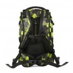 Rucksack Pack Jungle Flow Grün Schwarz-Weiß Punkte, Farbe: anthrazit, gelb, Marke: Satch, EAN: 4057081012473, Abmessungen in cm: 30x45x22, Bild 4 von 14