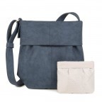 Umhängetasche Mademoiselle M5 Blue, Farbe: blau/petrol, Marke: Zwei, EAN: 4250257907614, Abmessungen in cm: 24x23x6, Bild 3 von 5